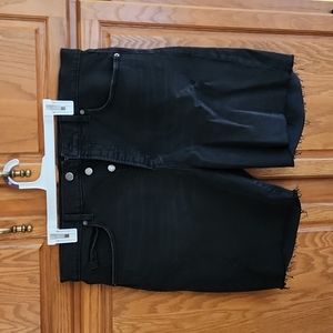 Old Navy black denim shorts size 16